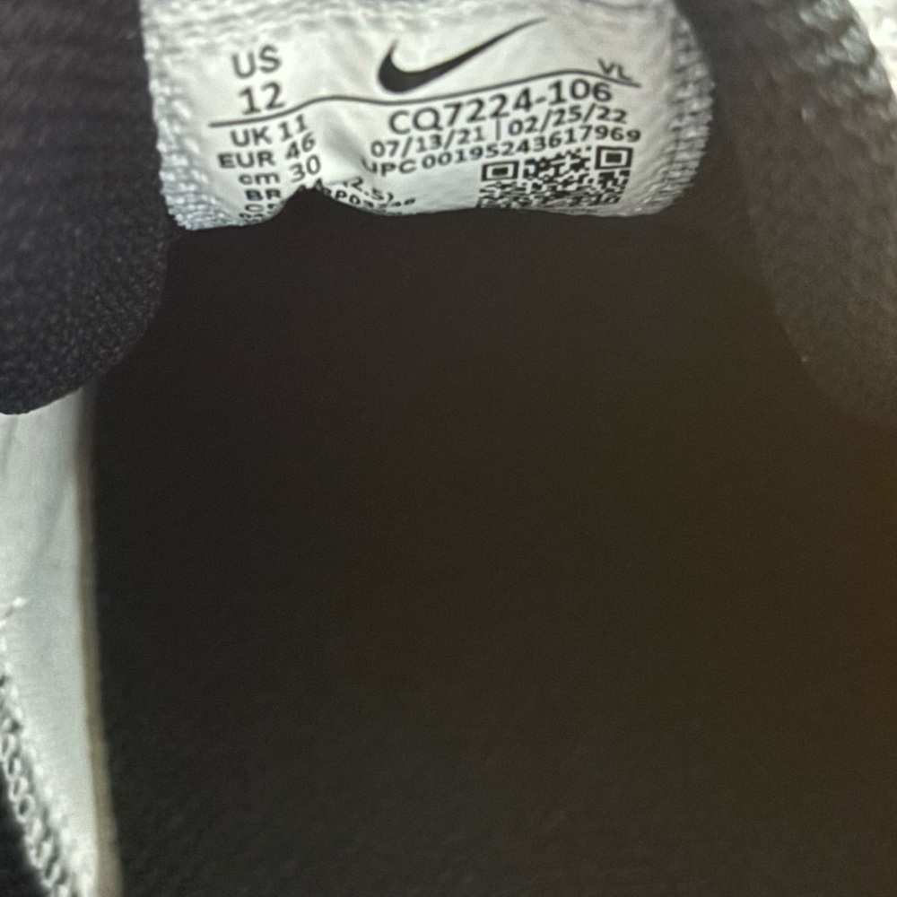 Nike Men's Force Zoom Trout 7 CQ7224-106 White Lace Up Baseball Cleats Sizes - Picture 7 of 7